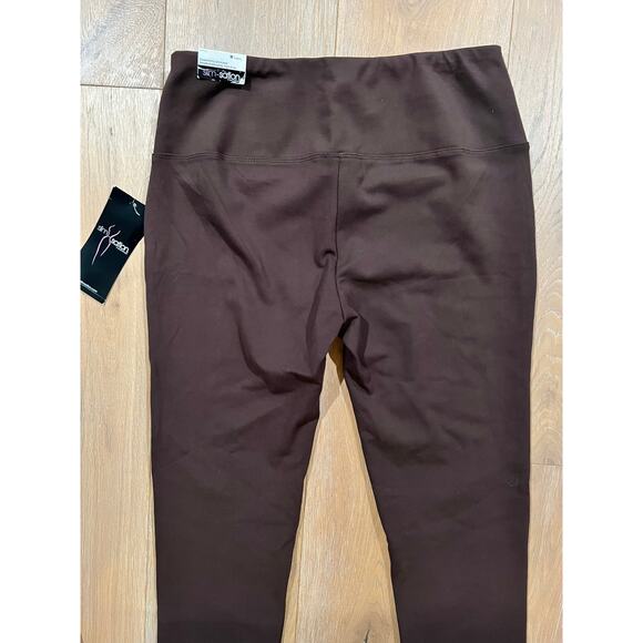 NWT Slim-sation Women's Brown Compression Ankle Leggings sz M - Picture 6 of 6